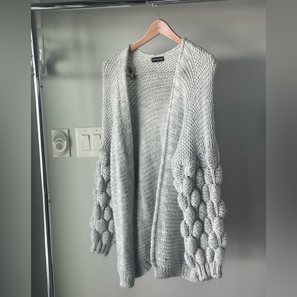 Pretty little things grey cardigan size small